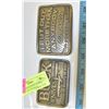 Image 1 : BUCK KNIVES & CRAIG STEREO VINTAGE BELT BUCKLES