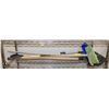 PUSH BROOM AND SNOW SHOVEL