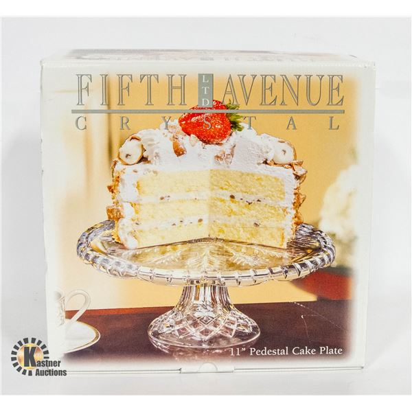 NEW 11 INCH PEDESTAL CAKE PLATE