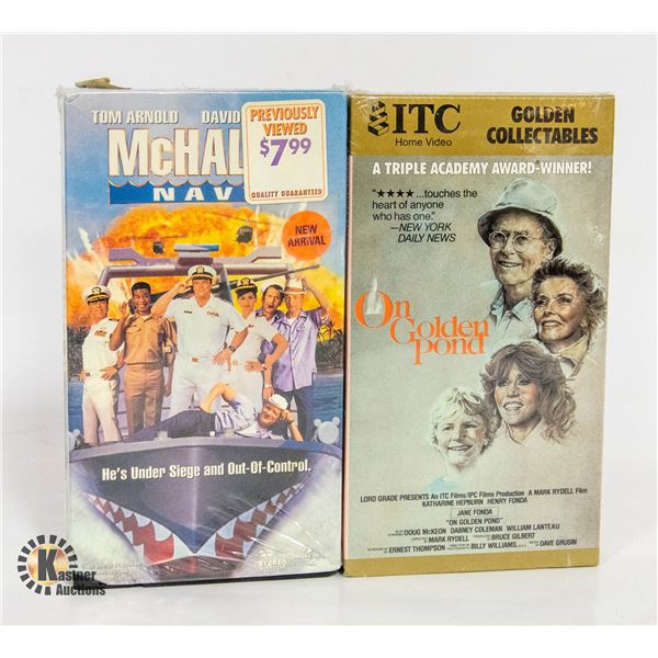 2 NEW VHS TAPES ON GOLDEN POND AND MCHALES