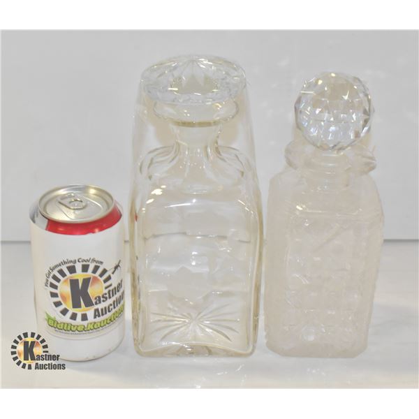 2 CRYSTAL DECANTERS