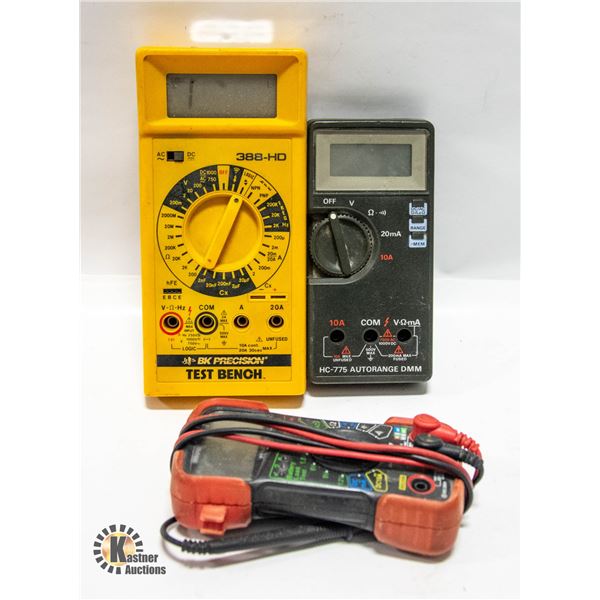 LOT OF 3 MULTIMETERS