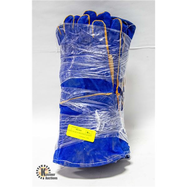 BUNDLE OF BLUE WELDING GLOVES