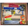 Image 1 : BOX OF CARPENTERS FENCE AND DECKING TOOLS