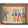 FLAT WITH 6 TIN/METAL SNIPS - RIGHT, LEFT AND