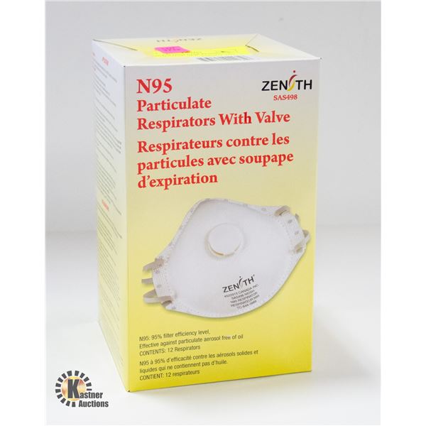 N95 PARTICULATOR RESPIRATOR WITH VALVE NEW