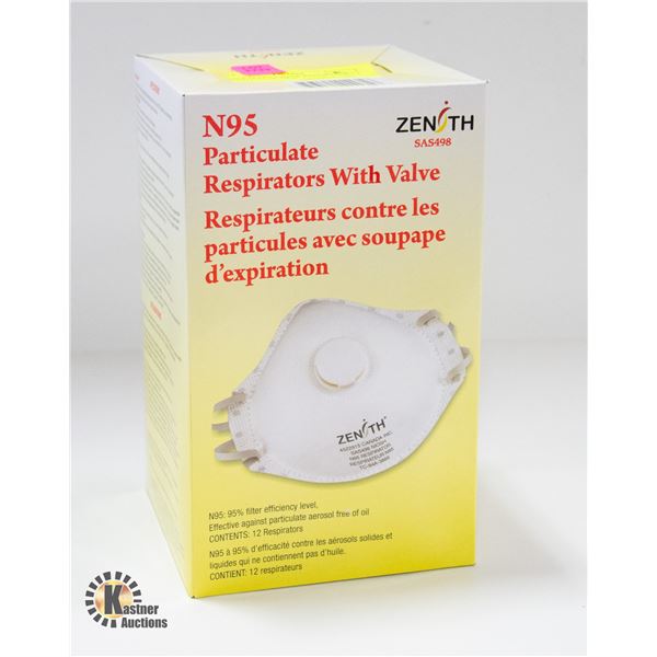 N95 PARTICULATOR RESPIRATOR WITH VALVE NEW