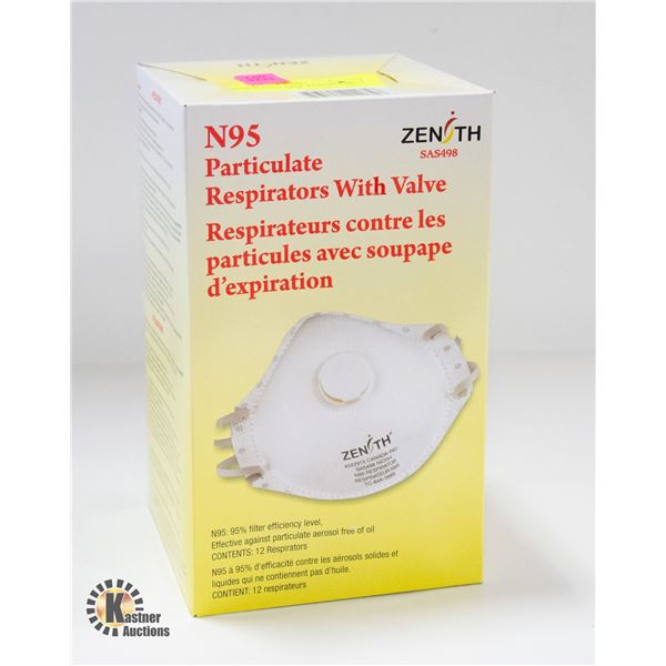 N95 PARTICULATOR RESPIRATOR WITH VALVE NEW