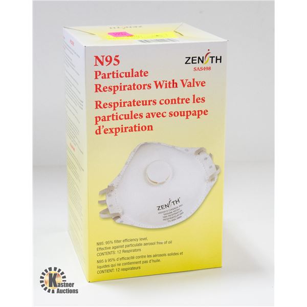 N95 PARTICULATOR RESPIRATOR WITH VALVE NEW