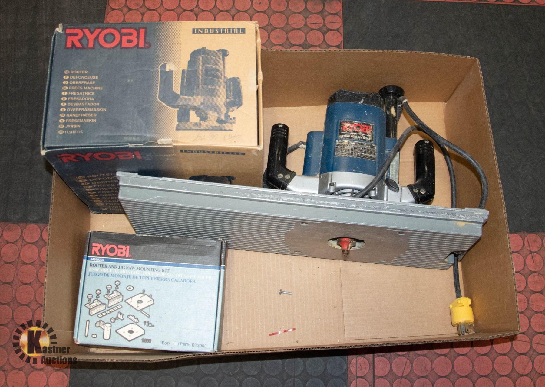 Ryobi Router Price BOX WITH RYOBI 2050W INDUSTRIAL ROUTER WITH