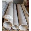 Image 1 : 4 ROLLS OF 16FT & 17FT WHITE BERBER CARPET