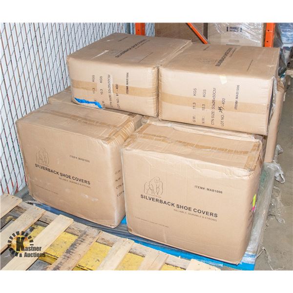 10 BOXES OF DISPOSABLE SHOE COVERS 20 PKS PER BOX