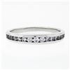 Image 4 : Classic 14K White Gold .40 ctw Channel Set Round Brilliant Diamond 3.4mm Band Ri