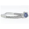Image 4 : Rolex Ladies Stainless Steel Quickset Factory Blue Index Datejust Wristwatch