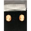 Image 3 : Gold Cameo Earrings