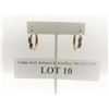 Image 1 : Sapphire & Melee Hoop Earrings