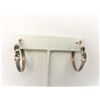 Image 2 : Sapphire & Melee Hoop Earrings