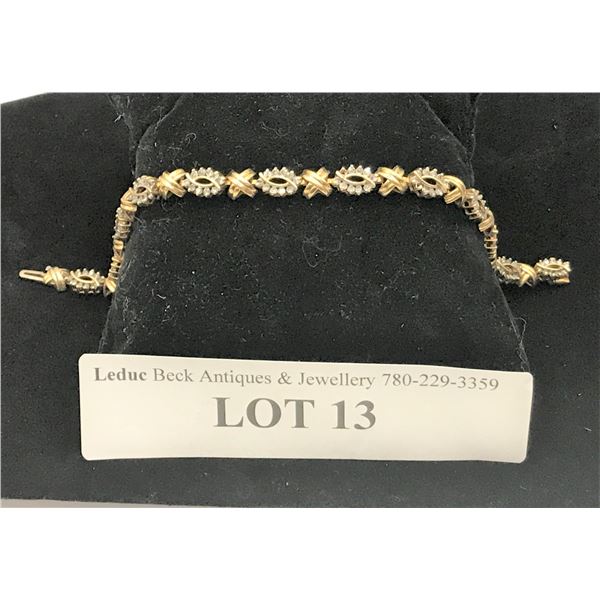 Melee Diamond & Yellow Gold Bracelet