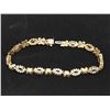 Image 3 : Melee Diamond & Yellow Gold Bracelet