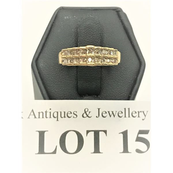 Beautiful Melee Diamond Tiered Ring