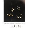 Image 1 : 14k Pearl Earrings, 1 Gold Stud & 3 Pairs of Costume Jewellery Earrings