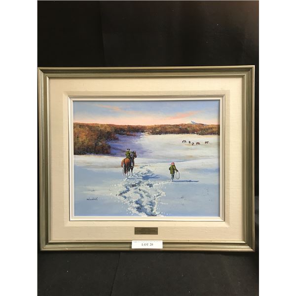 Go Around & Wait for Me Original Painting by Ken Lonechild