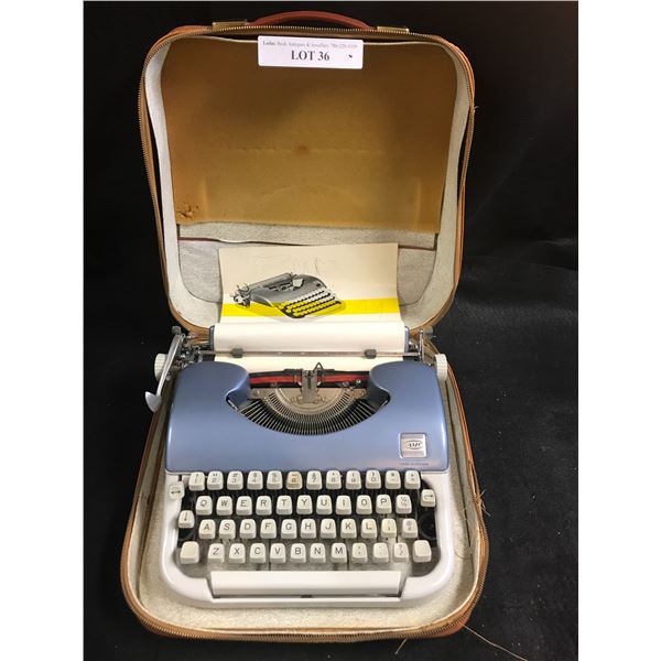 Vintage AMC Typewrite and Case (Made in France)