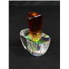 Image 2 : Fabulous Cut Aurora Crystal Perfume Bottle w/Glass Dauber