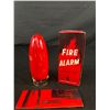 Image 2 : NOS Fire Alarm by Janita Mfg. Co Art Deco Look, Grande Forks Fire Dept Plate