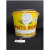 Image 1 : White Rose Pail 7 1/2" T x 9" D