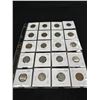 Image 2 : Sheet Of Vintage Canadian Nickels (5c) In Holders