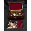 Image 2 : Wooden Jewel Box w/Watches