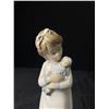 Image 2 : Vintage NAO Lladro Spain Retired Collectible Girl with Doll 9.5" Tall