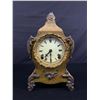 Image 1 : Beautiful Vintage Ansonia Brass Clock w/Key. New York, USA.  Heavy