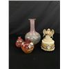 Image 1 : Lot Of Vintage Glassware, Vases & Angel Musical Clock