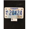 Image 1 : 2014 Mississippi Motorcycle License Plate Great Guitar Graphic "Birthplace Of Music" Very Nice