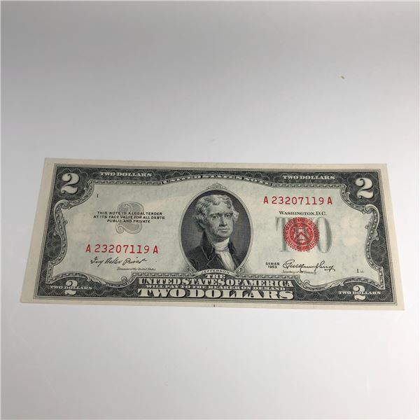 1953 USA 2 Dollar Note UNC