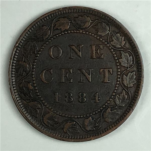 Canadian Large Cent 1884 EF