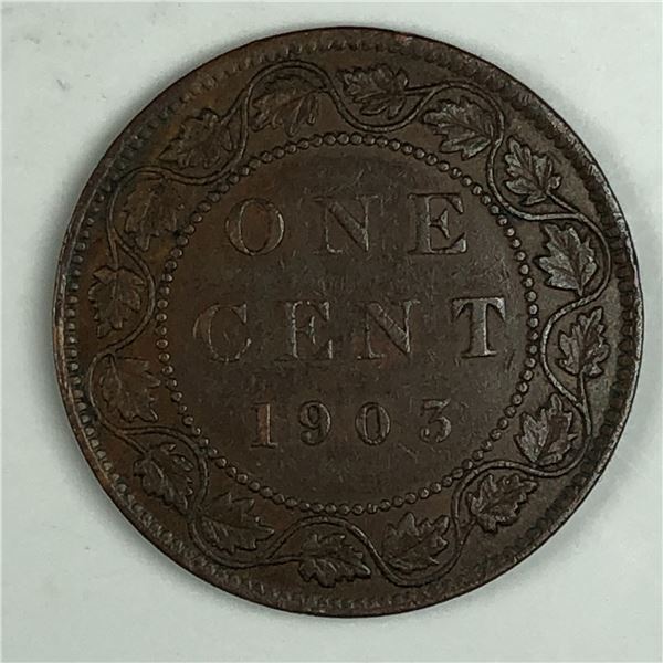 Canadian Large Cent 1903 EF+