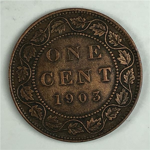 Canadian Large Cent 1903 EF+