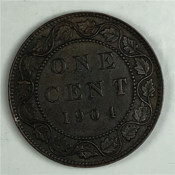 Canadian Large Cent 1904 EF+