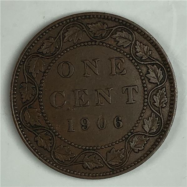Canadian Large Cent 1906 EF+