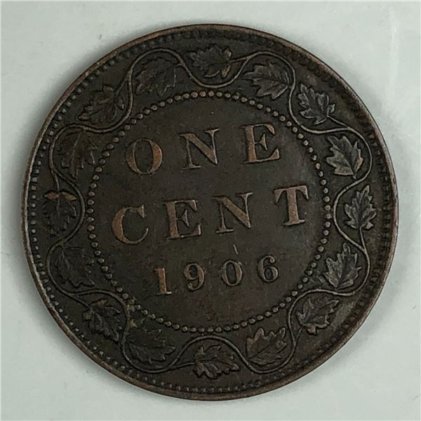 Canadian Large Cent 1906 EF+