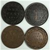 Image 1 : Group of 4 Canadian Large Cents