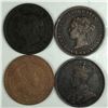 Image 2 : Group of 4 Canadian Large Cents