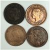 Image 2 : Group of 4 Canadian Large Cents