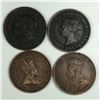 Image 2 : Group of 4 Canadian Large Cents