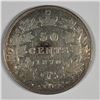 Image 1 : 1870 Queen Victoria 50 Cents LCW Fine ++