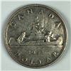 Image 1 : 1954 FWL Queen Elizabeth II Canadian Silver Dollar