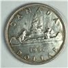 Image 1 : 1957 Queen Elizabeth II Canadian Silver Dollar